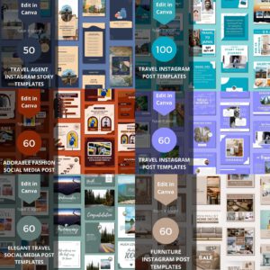 3500+ Professional Canva Social Media Templates Mega Bundle for Instagram, Facebook, Pinterest, and Brand Marketing