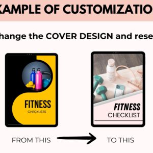 Fitness Checklist Printable with PLR Resell Rights