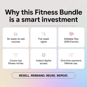 36 Fitness Courses Collection with PLR and MRR Rights