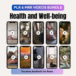 Health and Well-being Videos Bundle, Faceless Marketing Instagram Reels